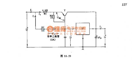 Larger current steady voltage circuit with current limit