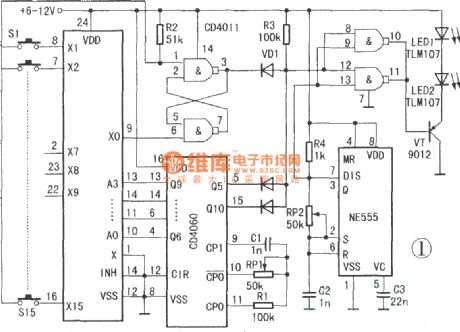 1 5 channel infrared remote control circuit diagram