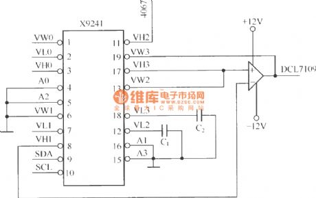 X9241 functional block diagram and application