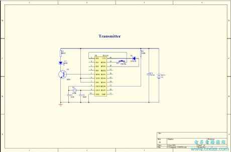 Infrared remote control light circuit 220V R.C reduction voltage