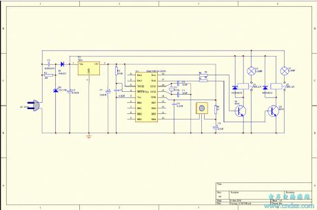 Infrared remote control light circuit 220V R.C reduction voltage