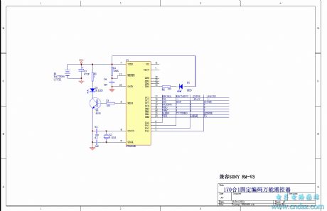 170 in 1 multifunction remote control circuit compatible SONY RM-V3
