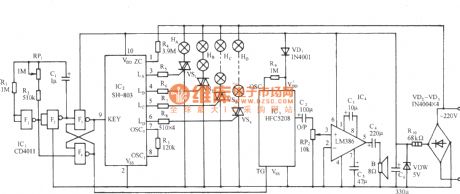 SH-803 festival color lamp with good luck voice control circuit