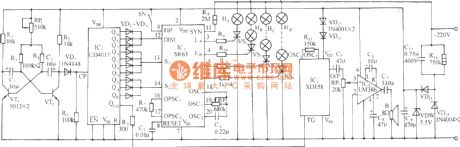 SR63 multi-function festival color lamp with disco music contorl circuit