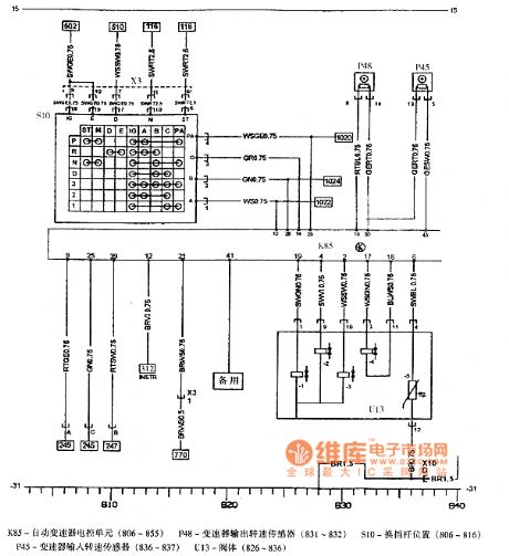 Sail automatic transmission circuit diagram