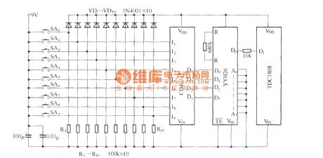 Wireless speed regulation transmitting and receiving circuit diagram