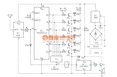 Wireless calling implement circuit diagram