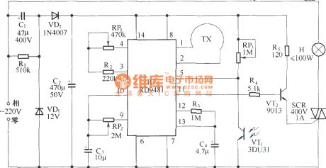 Microwave automatic light circuit diagram 2