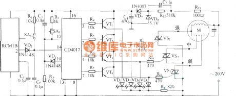 Wireless remote control fan speed controller circuit diagram(RCM1A/RCM1B composition transceiver module)