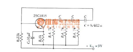Phase shifting oscillating circuit examples circuit diagram