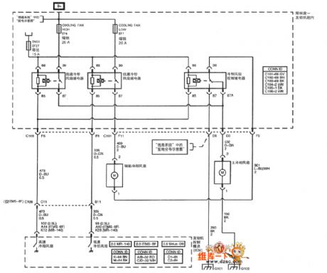 Shanghai gm Chevrolet（Epica）saloon car 2.0L engine circuit diagram(nine)