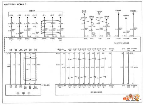 SHANGHAI GM BUICK(LaCROSSE) saloon car infotainment System circuit diagram(six)