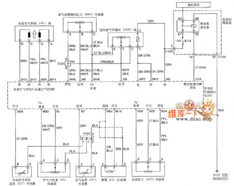 SHANGHAI GM BUICK（Excelle）saloon car engine circuit diagram(three)