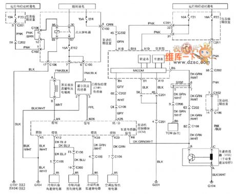 SHANGHAI GM BUICK（Excelle）saloon car engine circuit diagram(four)