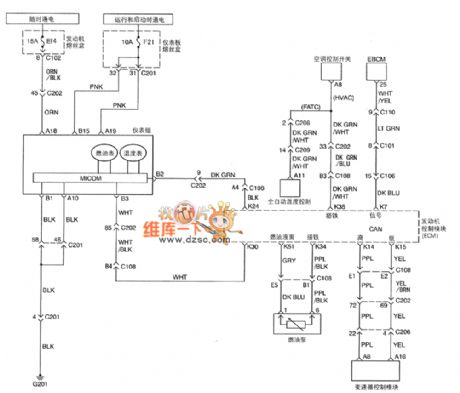 SHANGHAI GM BUICK（Excelle）saloon car engine circuit diagram(five)