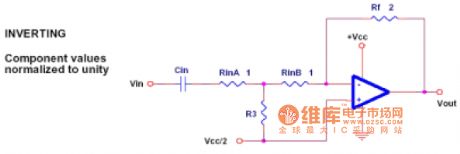 Operational amplifier attenuation circuit diagram