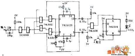 The circuit of logic probe with memories