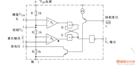 555 Equivalent function circuit diagram