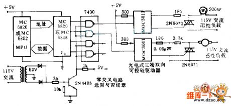 AC load control connector circuit diagram