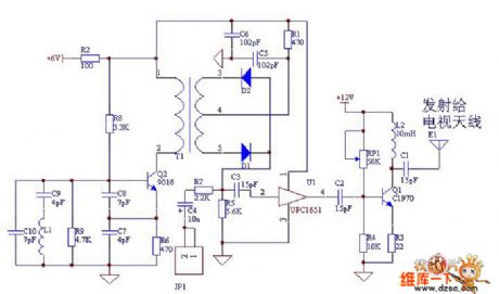 56M video images transmitting circuit diagram