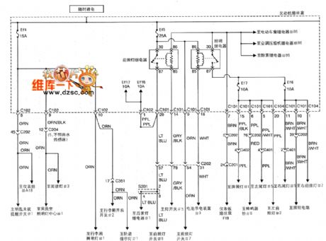 Shanghai GM BUICK（Excelle）saloon car carriage body power distribution system circuit diagram(three)