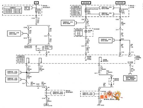 Shanghai GM Chevrolet（Epica）saloon car  type automatic transmission circuit diagram(one)