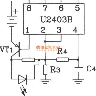 Large current charge circuit composed of U2403B constant temperature current charging timer