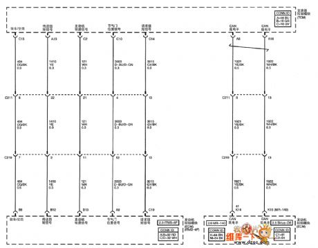 Shanghai GM Chevrolet（Epica）saloon car ZF 4HP-16 type automatic transmission circuit diagram(two)