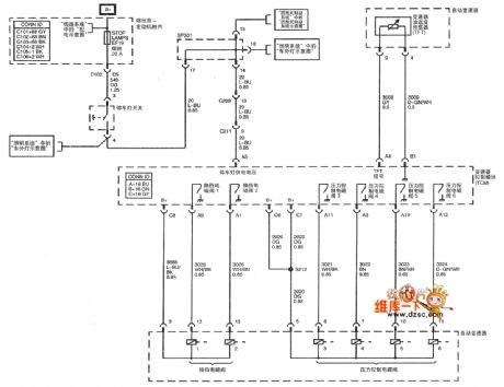 Shanghai GM Chevrolet（Epica）saloon car ZF 4HP-16 type automatic transmission circuit diagram(three)