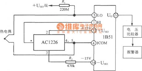 Detection thermocouple open-circuit fault(isolated thermocouple cold compensation and signal conditioner 1B51) circuit