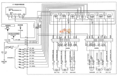Shanghai GM BUICK（LaCROSSE）saloon car motor-driven seat circuit diagram(four)