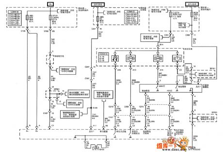 Shanghai GM Chevrolet(Epica) saloon car anti lock braking system circuit diagram(one)