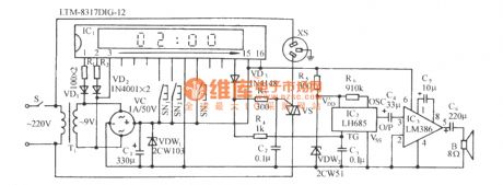 Clock control timing start-up obfuscation guard against theft acousto-optic control circuit