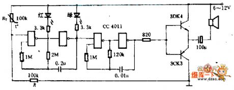 Excess temperature alarm circuit diagram