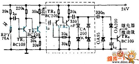 Coal gas accident alarm circuit diagram