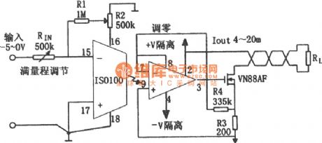 4~20mA Isolation analog (ISO100) circuit