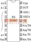 Infrared remote control code decoding circuit composed of ED5026/5027