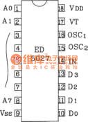 Infrared remote control code decoding circuit composed of ED5026/5027