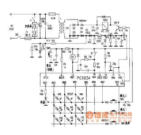 Little duck BD20-A multi-function microcomputer medicinal food pot circuit