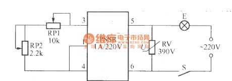 Dimming light circuit with parameter solid state relay
