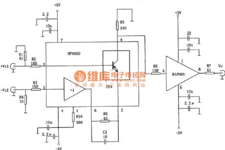 400MHz differential amplifiering circuit