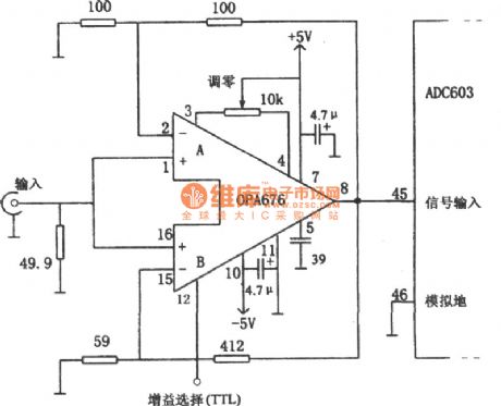 Used for floating-point transform gain variable buffer amplifier circuit