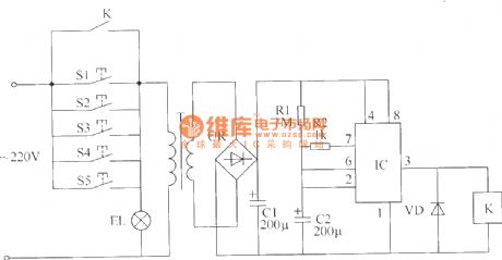Multi-control switch circuit diagram 3