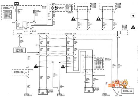 SHANGHAI GM Chevrolet（Epica）saloon car supplementary restraint system circuit diagram(one)