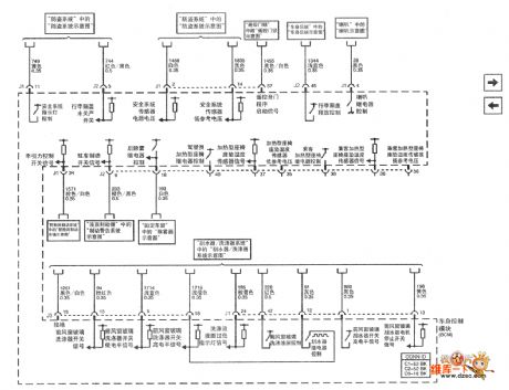 SHANGHAI GM BUICK（Excelle）saloon car carriage body control system circuit diagram(two)