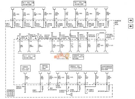 SHANGHAI GM BUICK(LaCROSSE) saloon car carriage body control system circuit diagram(three)