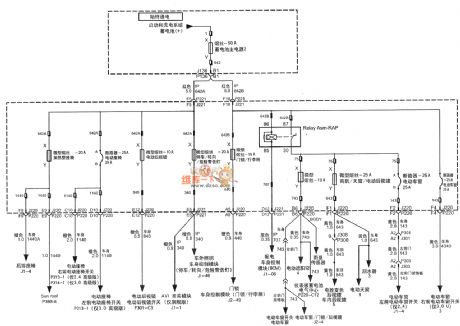 SHANGHAI GM BUICK(LaCROSSE)saloon car carriage body control system circuit diagram(six)