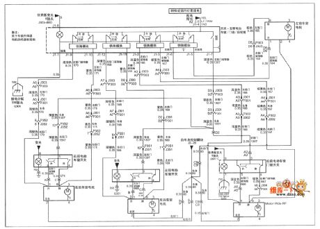 SHANGHAI GM BUICK(LaCROSSE) saloon car motor-driven window circuit diagram(one)