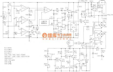 Infrared heat release probe automatic controller circuit diagram