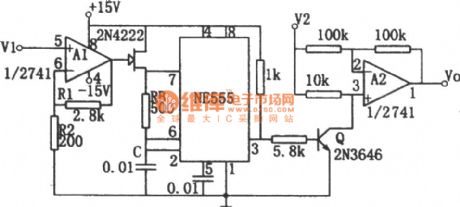 Division circuit with NE555